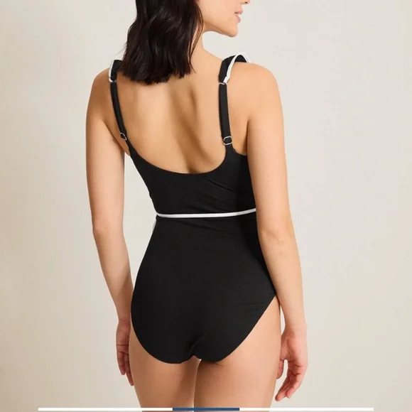 Tommy Bahama Island Cays Cabana Wrap Front One Piece Swimsuit - Picture 3 of 6